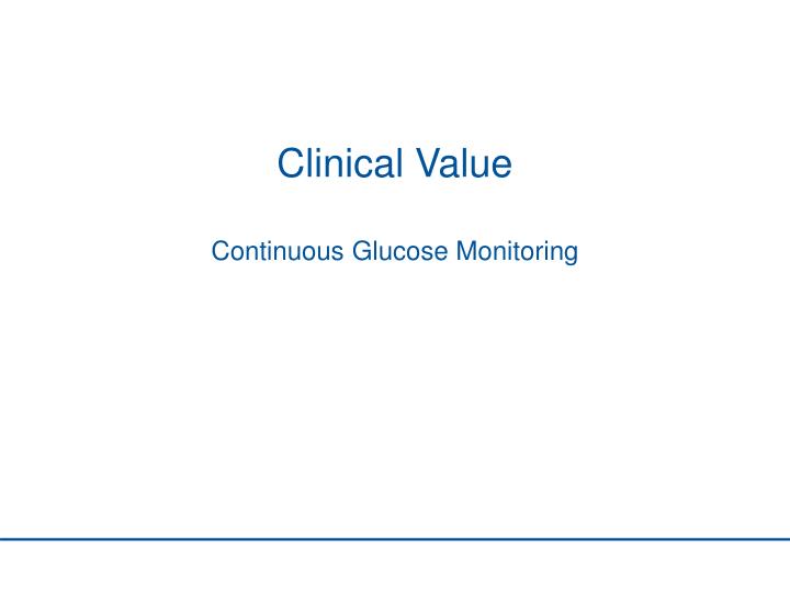 clinical value
