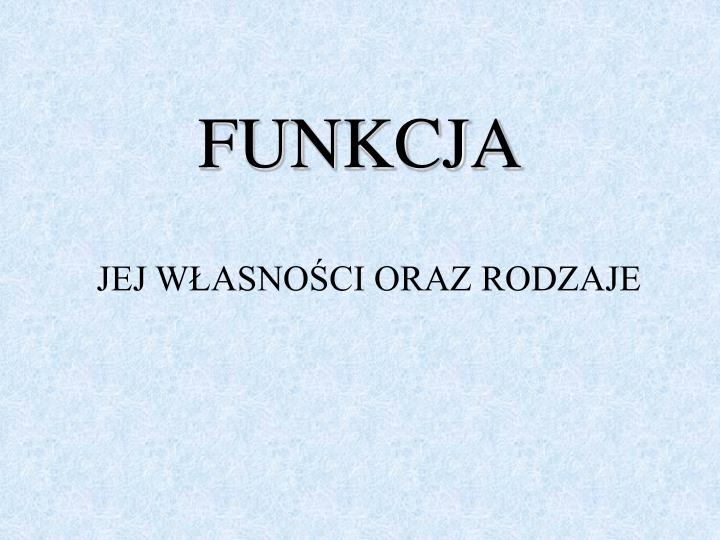 funkcja