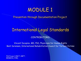 MODULE 1 Prevention through Documentation Project