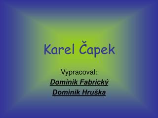 karel apek