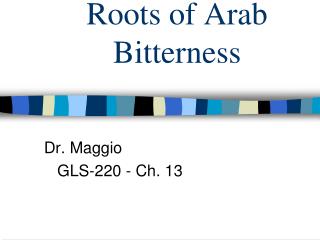 Roots of Arab Bitterness