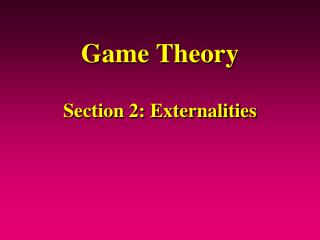 Game Theory