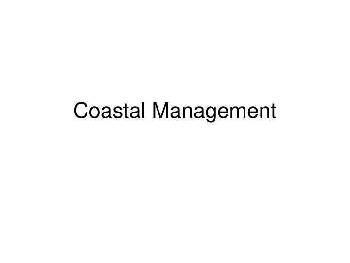 coastal management