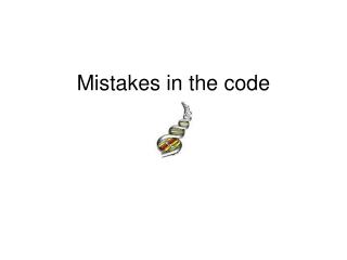 Mistakes in the code