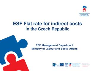 ESF Flat rate for indirect costs in the Czech Republic