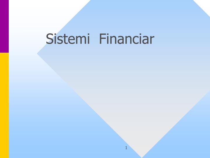 sistemi financiar