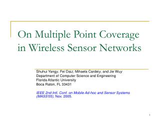 On Multiple Point Coverage in Wireless Sensor Networks