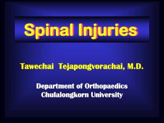 Spinal Injuries