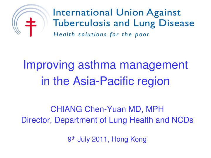 improving asthma management in the asia pacific region