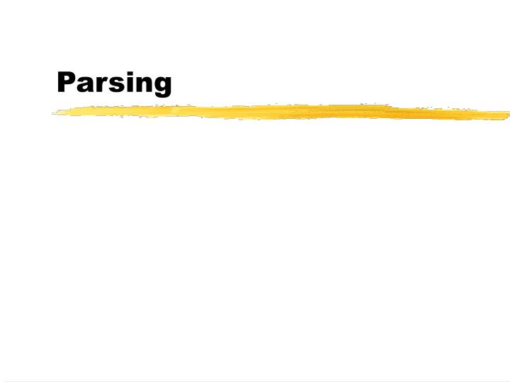 parsing