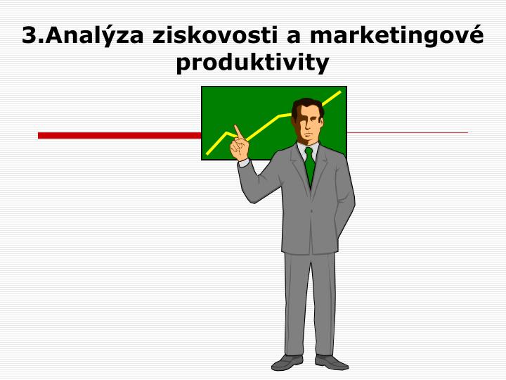 3 anal za ziskovosti a marketingov produktivity