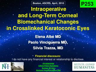 Intraoperative and Long-Term Corneal Biomechanical Changes in Crosslinked Keratoconic Eyes