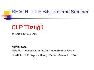 reach clp bilgilendirme semineri