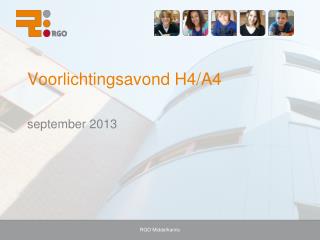 voorlichtingsavond h4 a4