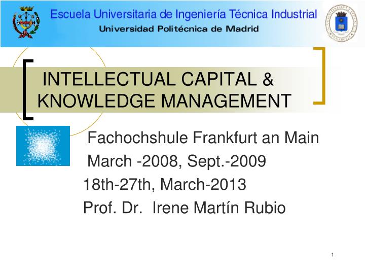 intellectual capital knowledge management