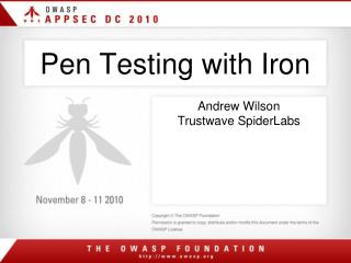 Pen Testing with Iron