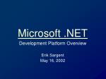 Microsoft .NET - slide 1