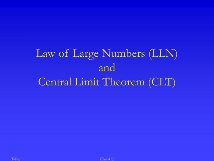 law of large numbers lln and central limit theorem clt