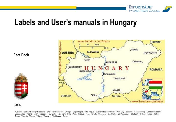 labels and user s manuals in hungary
