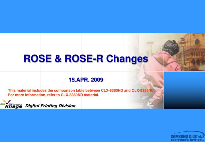 rose rose r changes 15 apr 2009
