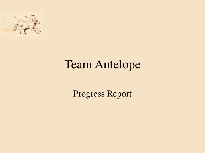 team antelope