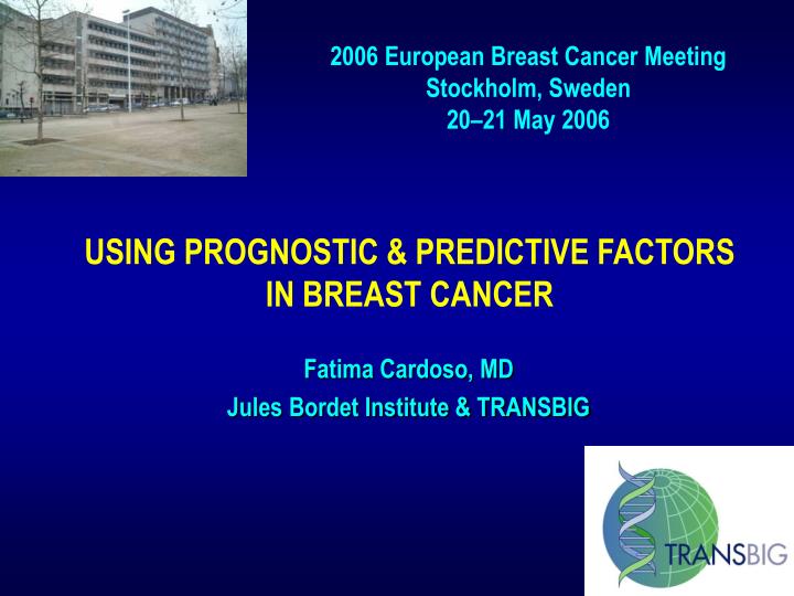 using prognostic predictive factors in breast cancer