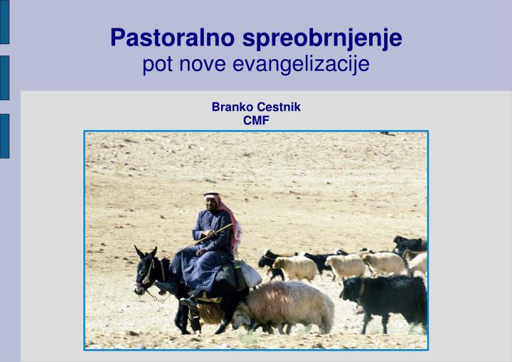 pastoralno spreobrnjenje pot nove evangelizacije branko cestnik cmf