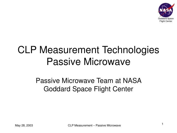 clp measurement technologies passive microwave