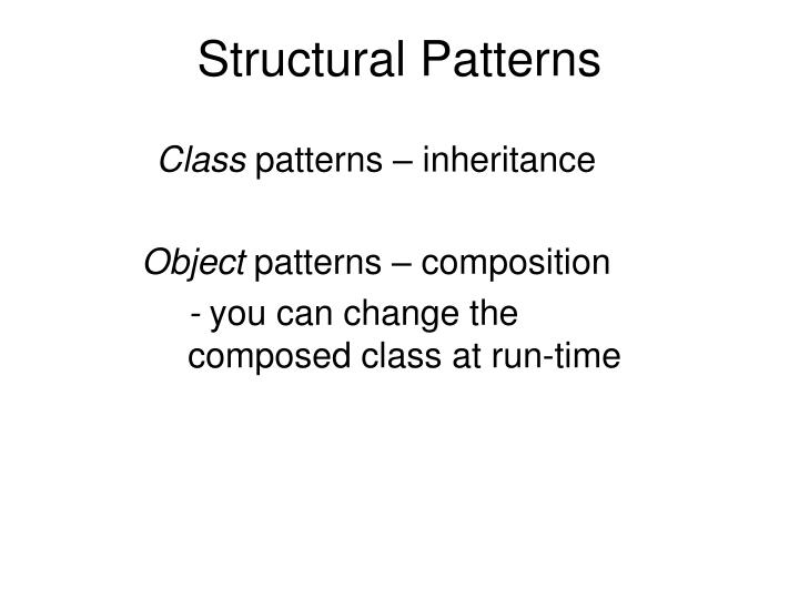 structural patterns