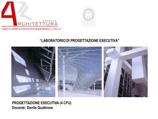 laboratorio di progettazione esecutiva