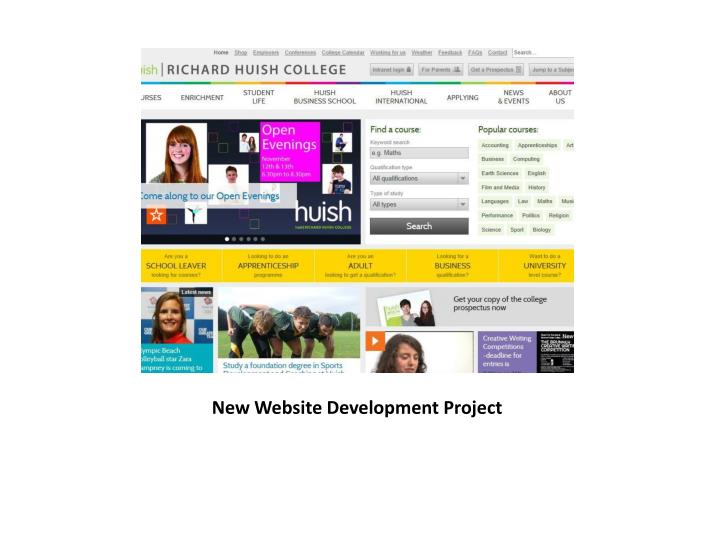 new website development project