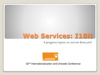 Web Services: I18N