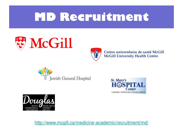 md recruitment