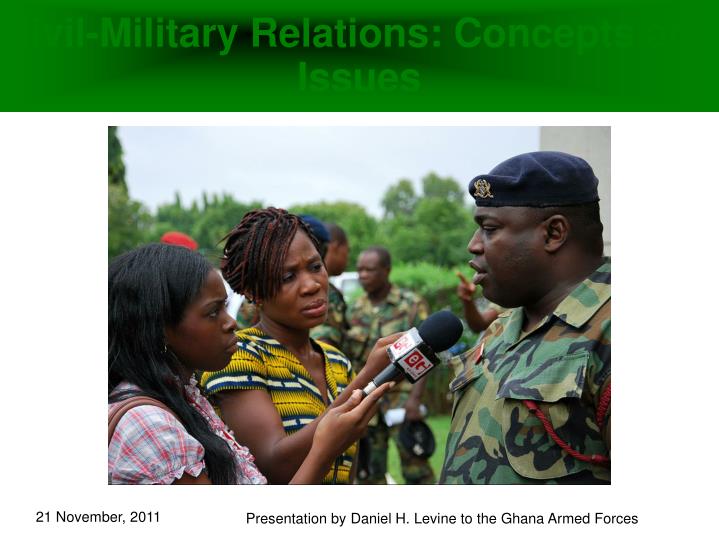 civil military relations concepts and issues