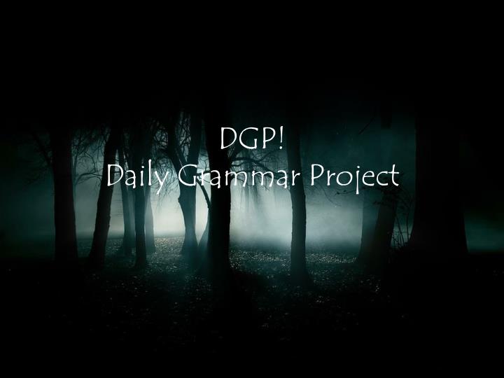 dgp daily grammar project