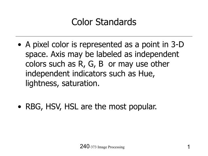 color standards