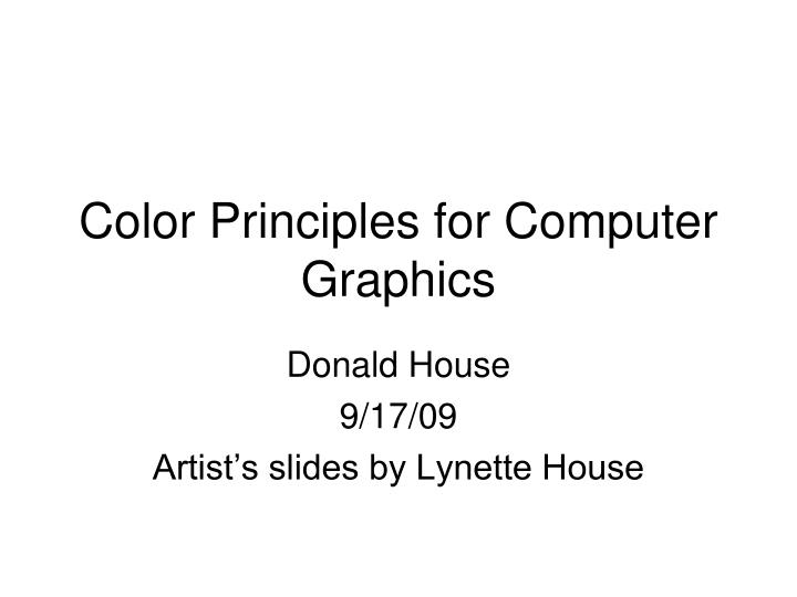 donald house 9 17 09 artist s slides by lynette house