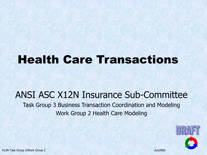 health care transactions