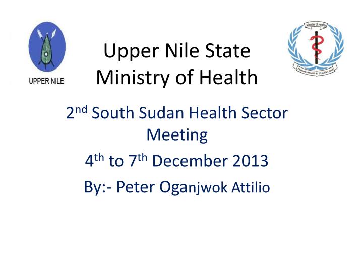 upper nile state ministry of health