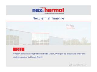 Nexthermal Corporation Timeline