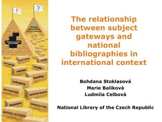 The relationship between subject gateways and national bibliographies in international context
