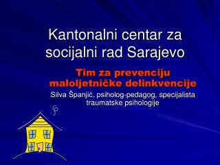 Kantonalni centar za socijalni rad Sarajevo