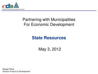 Partnering with Municipalities For Economic Development
