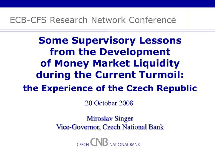 ecb cfs research network conference