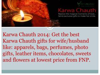 Karwa Chauth 2014 for Karwa Chauth Gifts for Wife & Husband
