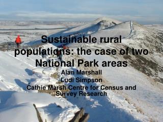 Sustainable rural populations: the case of two National Park areas