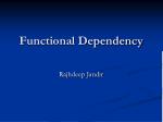 Functional Dependency - slide 1