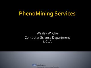 wesley w chu computer science department ucla