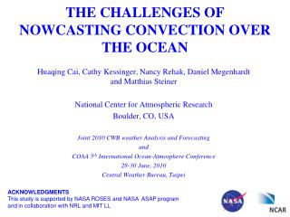 The Challenges of Nowcasting Convection over the Ocean
