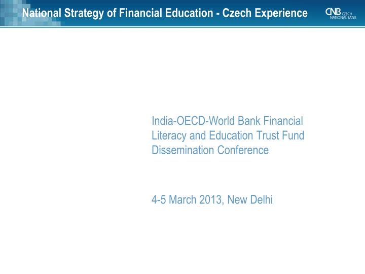 national strategy of financial education czech experience